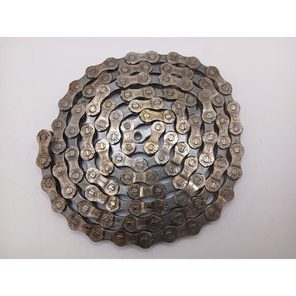 Vintage Shimano Narrow IG-51 Bike Chain IG51 Silver 53" Long 106 Links "7J" Mark - Picture 6 of 11